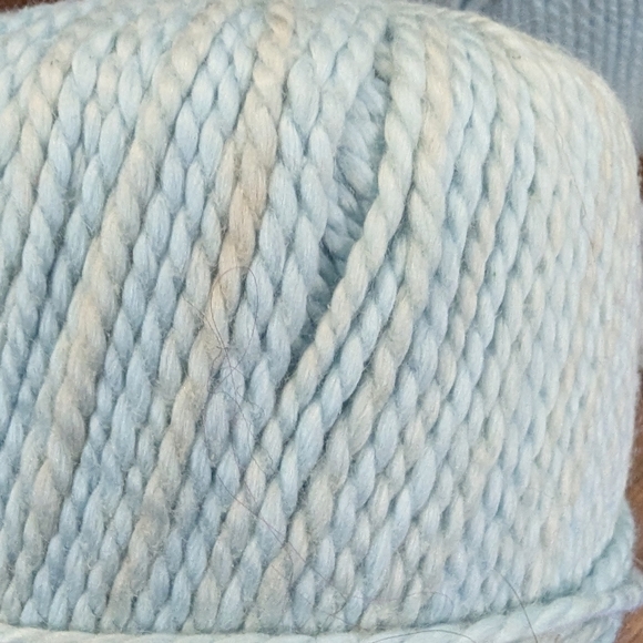 Vintage Georges Picaud Paris 100% Mercerized Cotton Yarn Lot 200 g  Blue Yellow - Picture 3 of 10